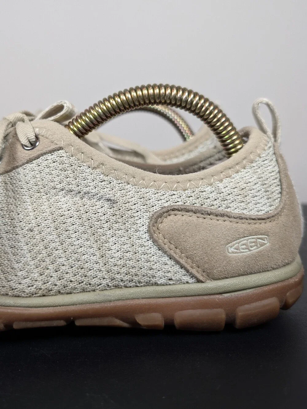 KEEN Hush Knit CNX Lightweight Trail Hiking Sneakers Gray Womens 8.5 Low Top